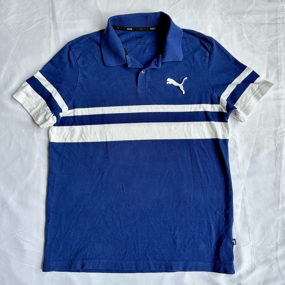 Puma Men's Blue Polo Shirt